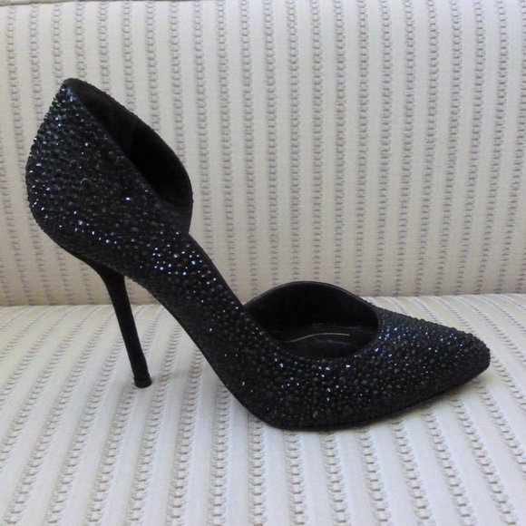 Gucci Black Crystal D'Orsay High Heel Pumps HOST PICK! - Picture 6 of 12
